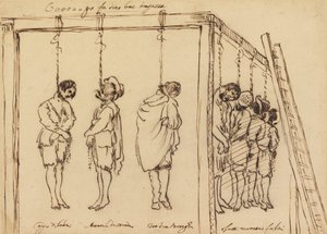 Seven Men on the Gallows by Unknown
